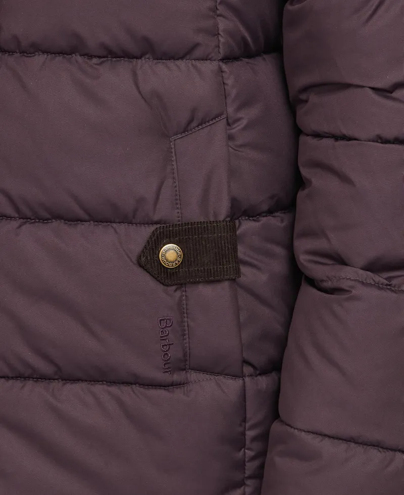 Barbour Hawkshead Quilted Jacket in Elderberry-1